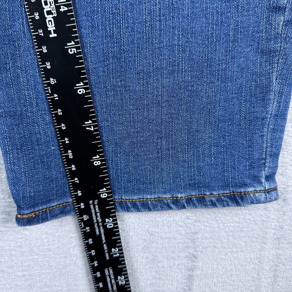 Gloria Vanderbilt Women's Capri Jeans Rail Straight Slimming Effect Blue Size 10 - Picture 8 of 10